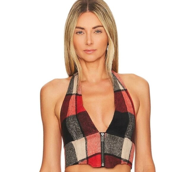 AFRM Neva Zip Corset Top - Picture 1 of 5